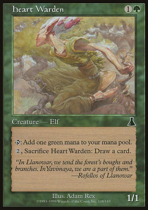 Heart Warden, Urza's Destiny #108, Magic: The Gathering card