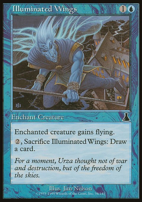 Illuminated Wings, Urza's Destiny #34, Magic: The Gathering card