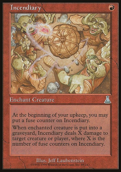 Incendiary, Urza's Destiny #89, Magic: The Gathering card