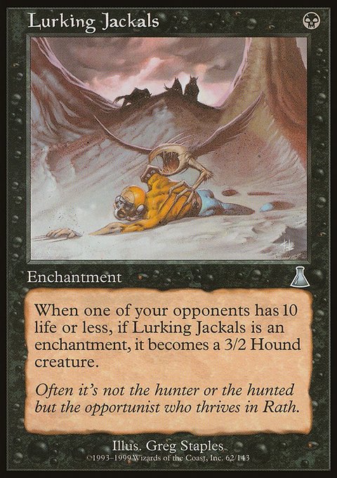 Lurking Jackals, Urza's Destiny #62, Magic: The Gathering card