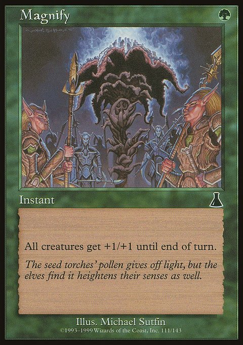 Magnify, Urza's Destiny #111, Magic: The Gathering card