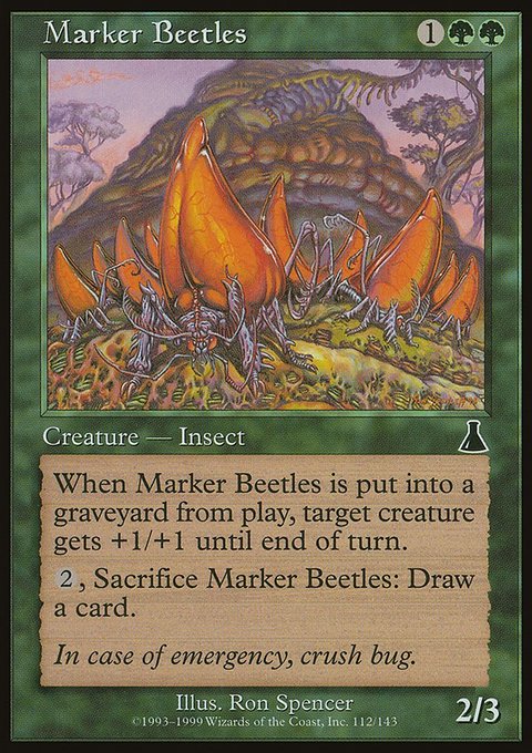Marker Beetles, Urza's Destiny #112, Magic: The Gathering card