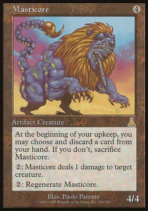 Masticore, Urza's Destiny #134, Magic: The Gathering card