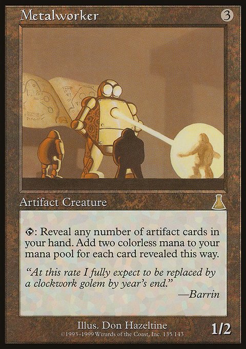 Metalworker, Urza's Destiny #135, Magic: The Gathering card