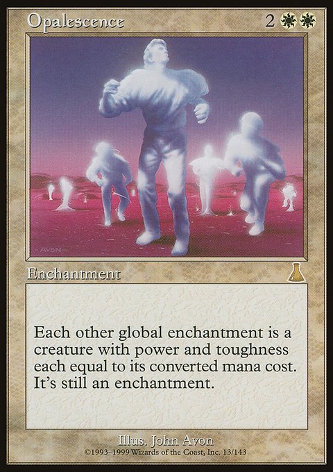 Opalescence, Urza's Destiny #13, Magic: The Gathering card