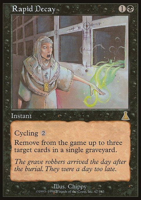 Rapid Decay, Urza's Destiny #67, Magic: The Gathering card