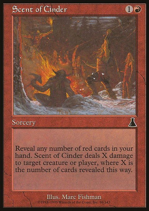 Scent of Cinder, Urza's Destiny #96, Magic: The Gathering card