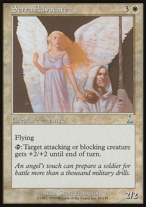 Serra Advocate, Urza's Destiny #19, Magic: The Gathering card