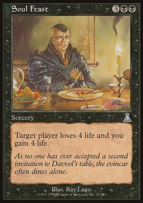 Soul Feast, Urza's Destiny #72, Magic: The Gathering card