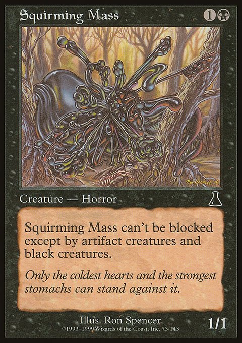 Squirming Mass, Urza's Destiny #73, Magic: The Gathering card