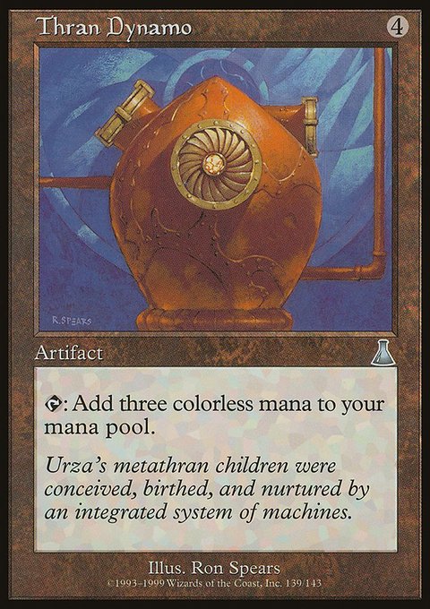 Thran Dynamo, Urza's Destiny #139, Magic: The Gathering card