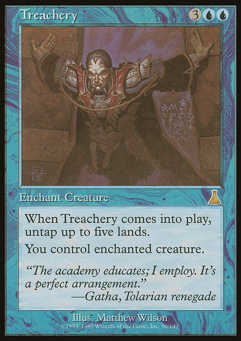 Treachery, Urza's Destiny #50, Magic: The Gathering card