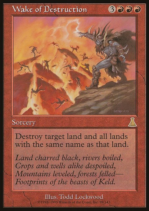 Wake of Destruction, Urza's Destiny #99, Magic: The Gathering card