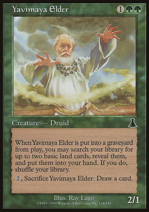 Yavimaya Elder, Urza's Destiny #124, Magic: The Gathering card