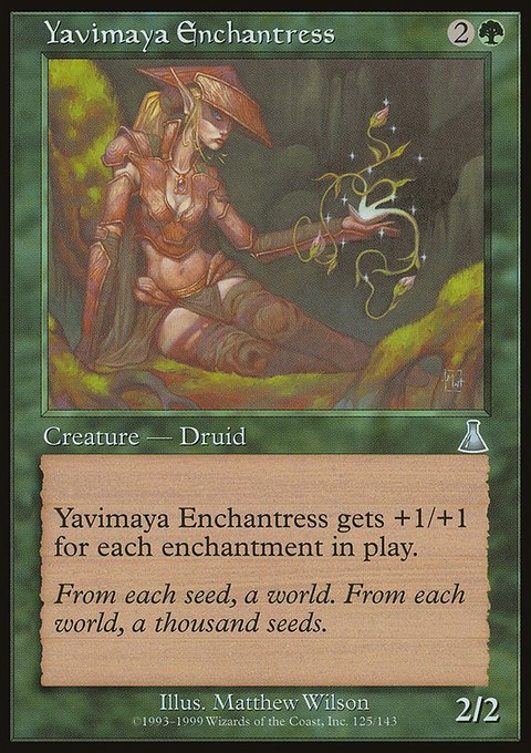 Yavimaya Enchantress, Urza's Destiny #125, Magic: The Gathering card