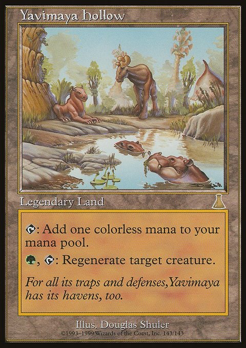 Yavimaya Hollow, Urza's Destiny #143, Magic: The Gathering card