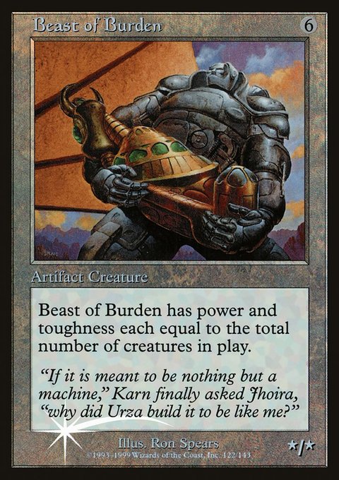 Beast of Burden, Urza's Legacy Promos #122†, Magic: The Gathering card