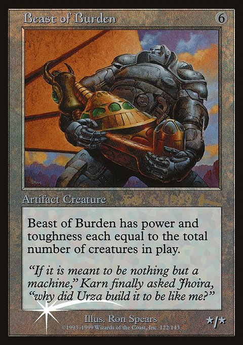 Beast of Burden, Urza's Legacy Promos #122, Magic: The Gathering card