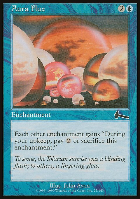 Aura Flux, Urza's Legacy #27, Magic: The Gathering card