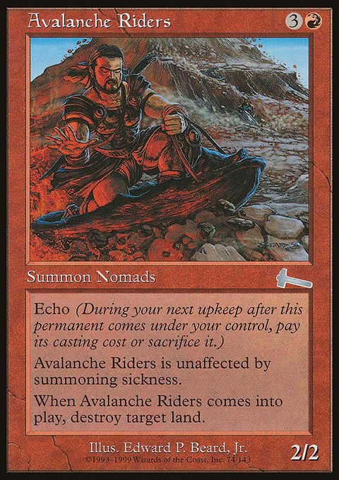 Avalanche Riders, Urza's Legacy #74, Magic: The Gathering card