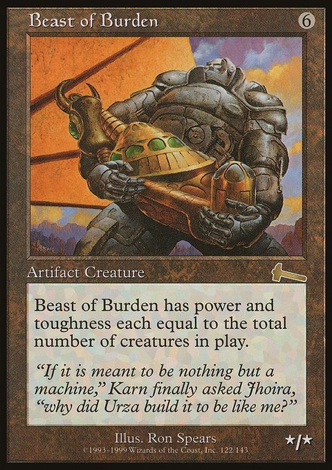 Beast of Burden, Urza's Legacy #122, Magic: The Gathering card