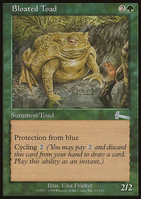 Bloated Toad, Urza's Legacy #97, Magic: The Gathering card