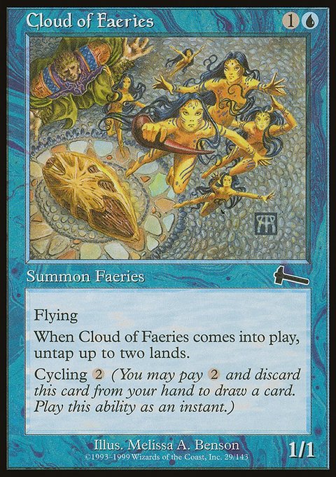 Cloud of Faeries, Urza's Legacy #29, Magic: The Gathering card