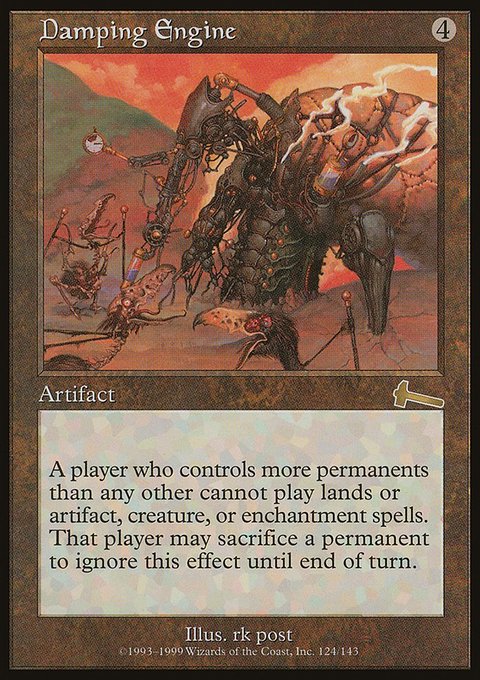 Damping Engine, Urza's Legacy #124, Magic: The Gathering card
