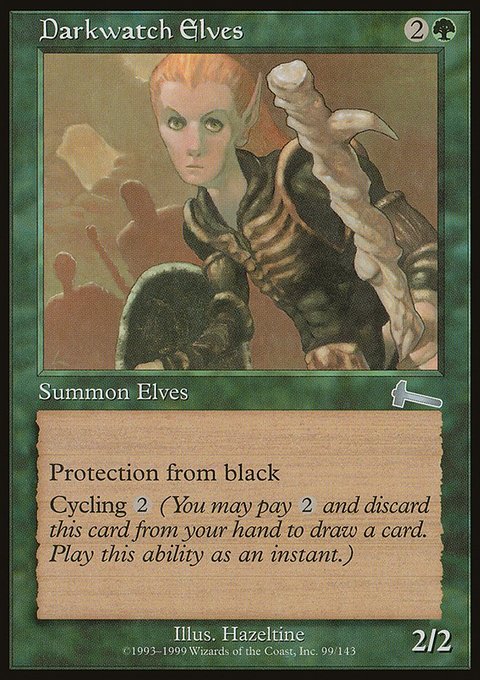Darkwatch Elves, Urza's Legacy #99, Magic: The Gathering card