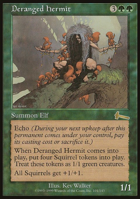 Deranged Hermit, Urza's Legacy #101, Magic: The Gathering card