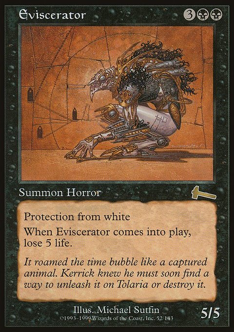 Eviscerator, Urza's Legacy #52, Magic: The Gathering card