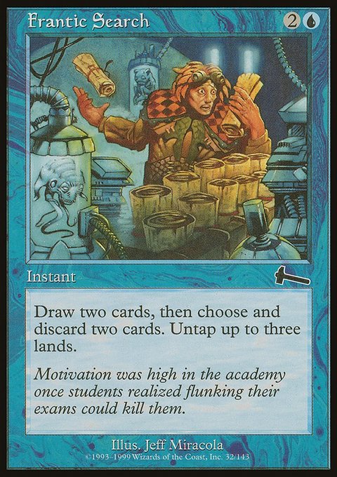 Frantic Search, Urza's Legacy #32, Magic: The Gathering card