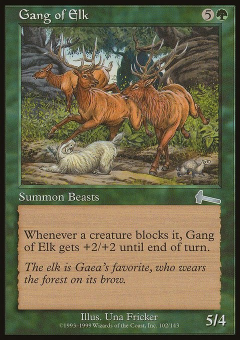 Gang of Elk, Urza's Legacy #102, Magic: The Gathering card