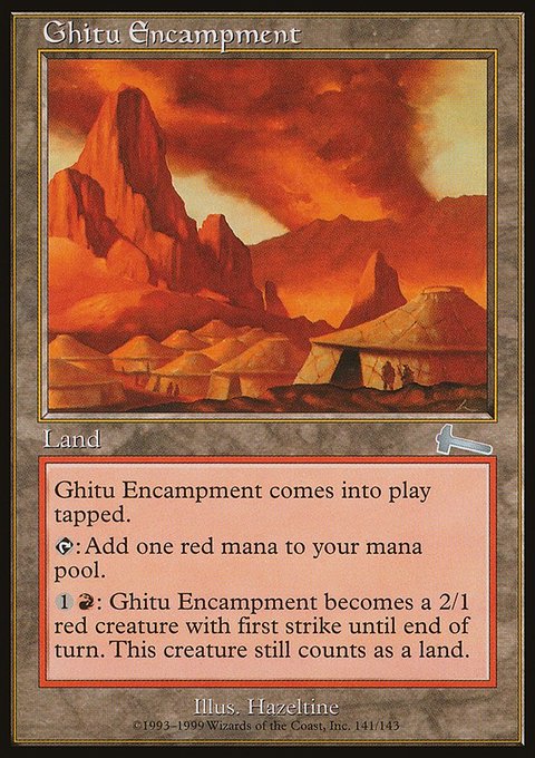 Ghitu Encampment, Urza's Legacy #141, Magic: The Gathering card