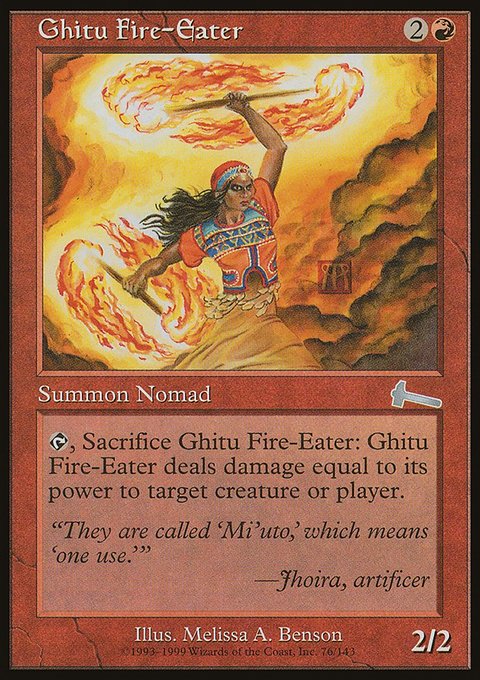 Ghitu Fire-Eater, Urza's Legacy #76, Magic: The Gathering card