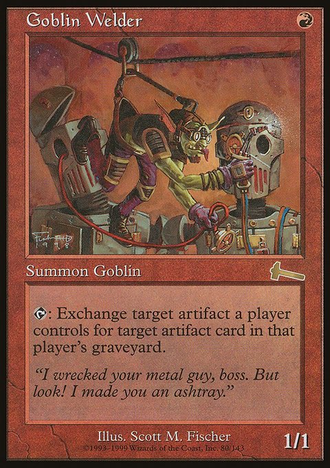Goblin Welder, Urza's Legacy #80, Magic: The Gathering card