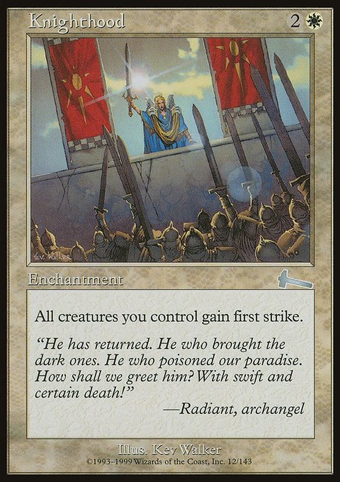 Knighthood, Urza's Legacy #12, Magic: The Gathering card