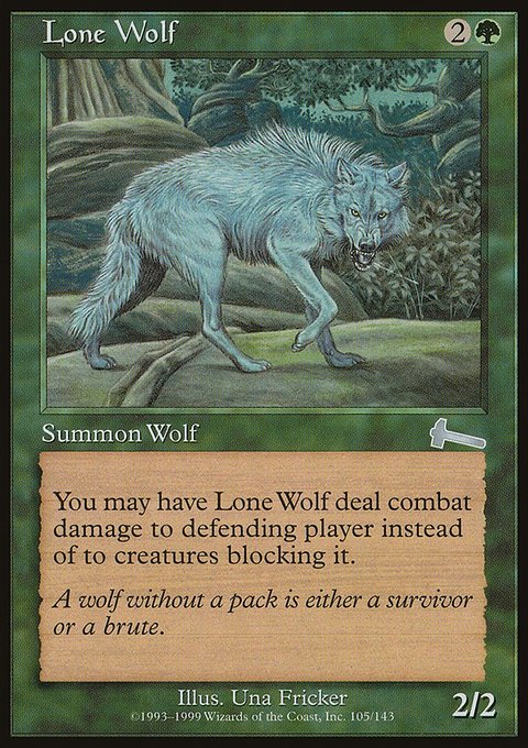 Lone Wolf, Urza's Legacy #105, Magic: The Gathering card