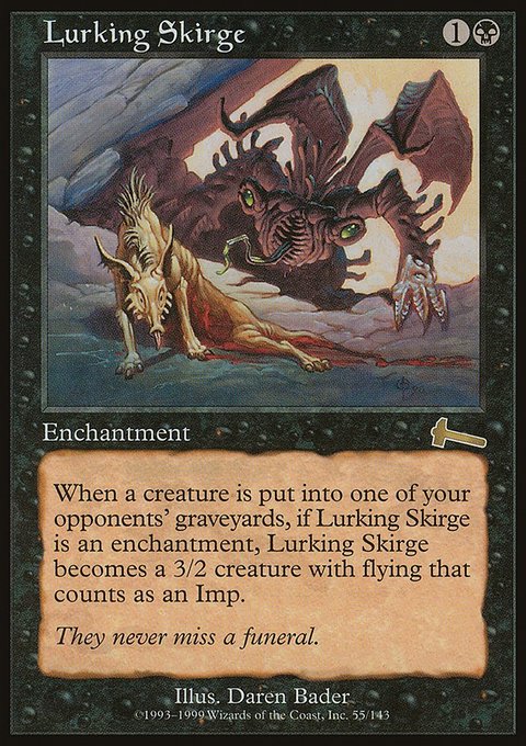 Lurking Skirge, Urza's Legacy #55, Magic: The Gathering card