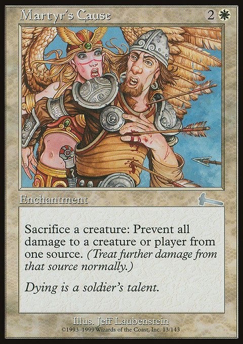 Martyr's Cause, Urza's Legacy #13, Magic: The Gathering card