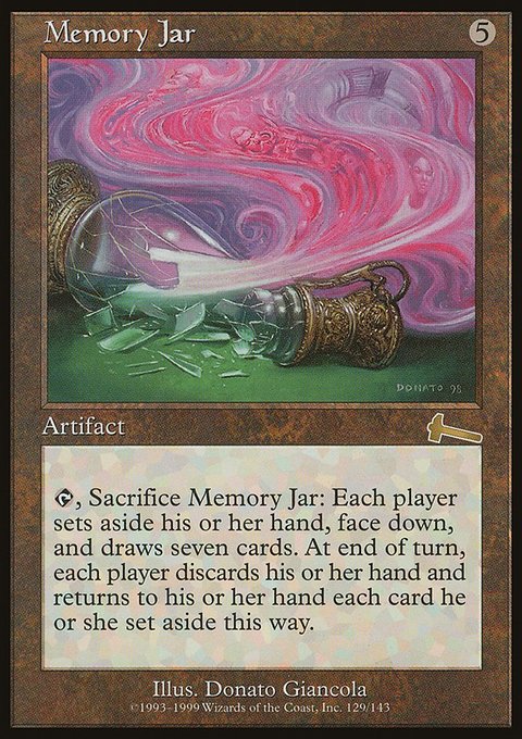 Memory Jar, Urza's Legacy #129, Magic: The Gathering card