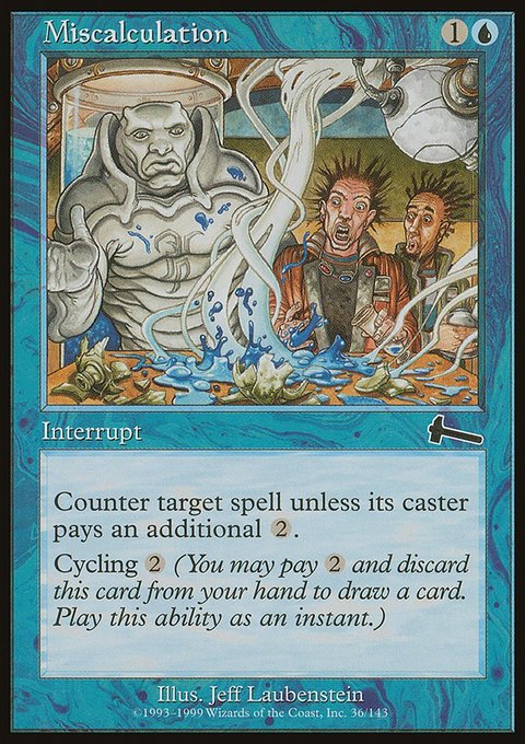 Miscalculation, Urza's Legacy #36, Magic: The Gathering card