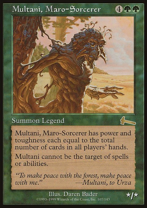 Multani, Maro-Sorcerer, Urza's Legacy #107, Magic: The Gathering card