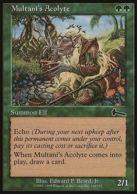 Multani's Acolyte, Urza's Legacy #108, Magic: The Gathering card