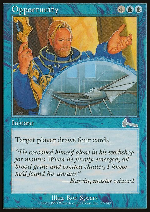 Opportunity, Urza's Legacy #37, Magic: The Gathering card