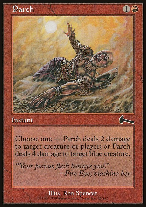 Parch, Urza's Legacy #86, Magic: The Gathering card