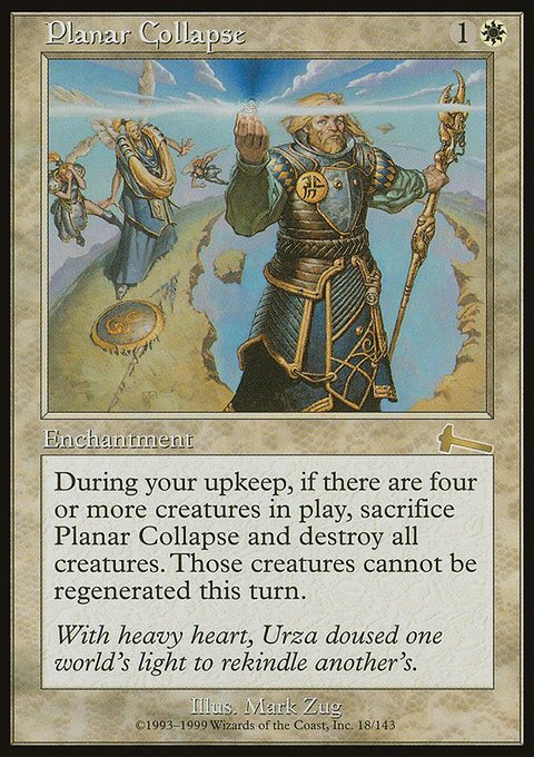 Planar Collapse, Urza's Legacy #18, Magic: The Gathering card