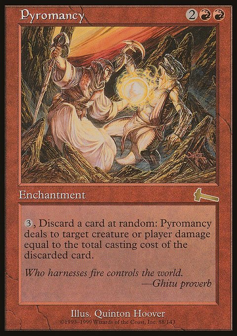 Pyromancy, Urza's Legacy #88, Magic: The Gathering card