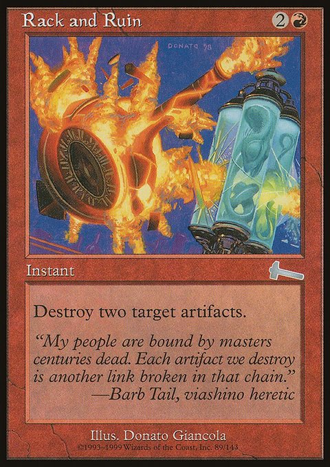 Rack and Ruin, Urza's Legacy #89, Magic: The Gathering card