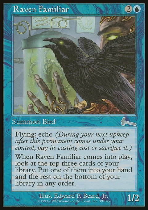 Raven Familiar, Urza's Legacy #39, Magic: The Gathering card